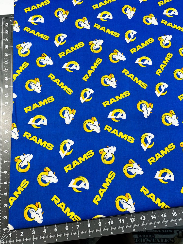 Los Angeles Rams fabric 70401 NFL Cotton fabric LA Rams cotton fabric - Mary Jo Fabrics