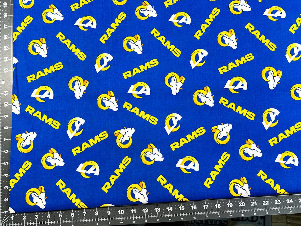 Los Angeles Rams fabric 70401 NFL Cotton fabric LA Rams cotton fabric - Mary Jo Fabrics