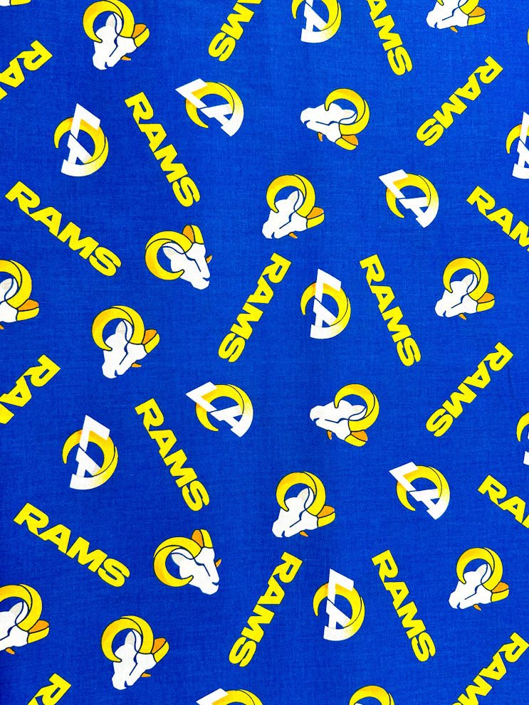 Los Angeles Rams fabric 70401 NFL Cotton fabric LA Rams cotton fabric - Mary Jo Fabrics