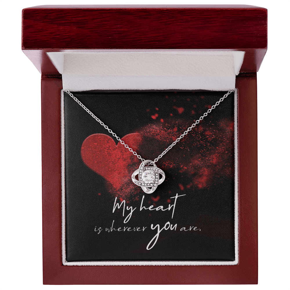 Love Knot Necklace 18" - 22" With all my Love - Mary Jo Fabrics