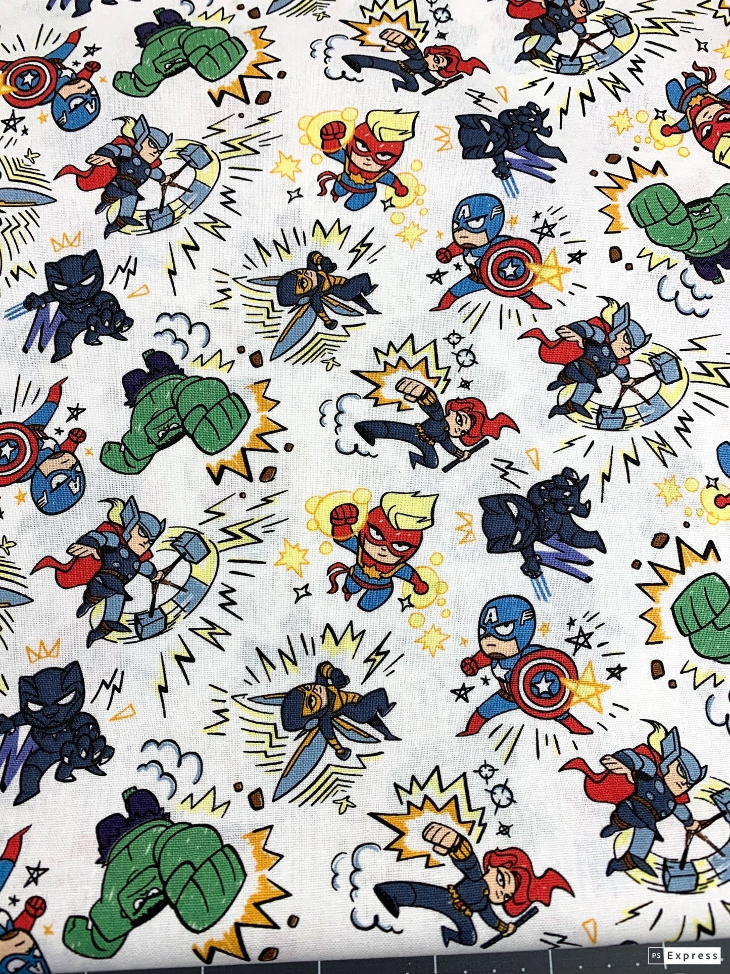 Marvel Avenger fabric 73234 Avenger Kapow - Mary Jo Fabrics