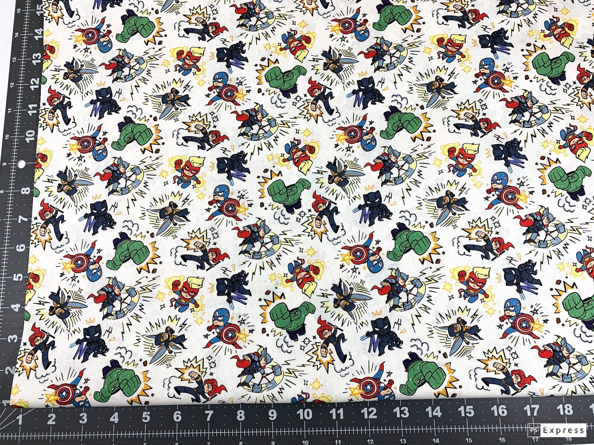 Marvel Avenger fabric 73234 Avenger Kapow - Mary Jo Fabrics