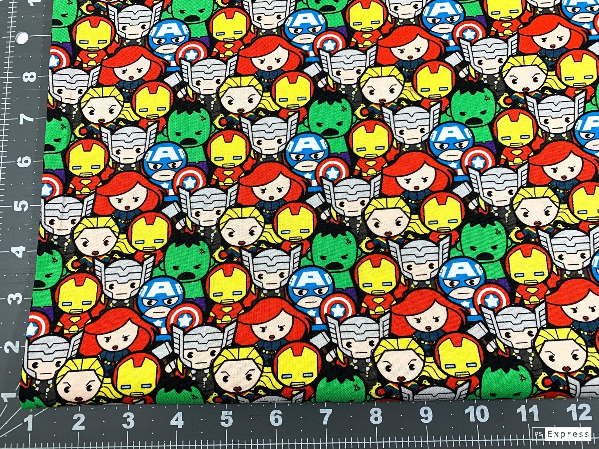 Marvel Avenger fabric Kawaii Marvel Avengers cotton fabric - Mary Jo Fabrics