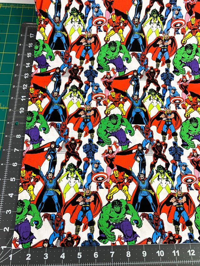 Marvel Avengers fabric Retro 77366 avengers cotton fabric - Mary Jo Fabrics