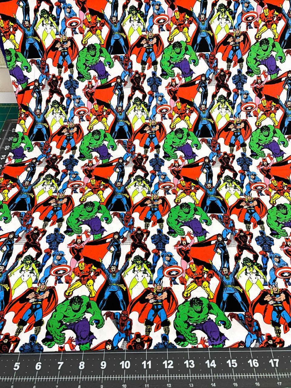 Marvel Avengers fabric Retro 77366 avengers cotton fabric - Mary Jo Fabrics