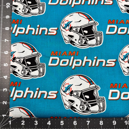 Miami Dolphins Fabric 6459D NFL Cotton Fabric Miami - Mary Jo Fabrics