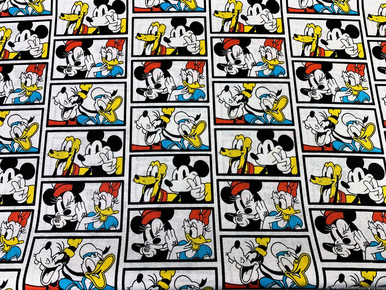 Mickey fabric 74456 Mickey with Friends cotton fabric - Mary Jo Fabrics