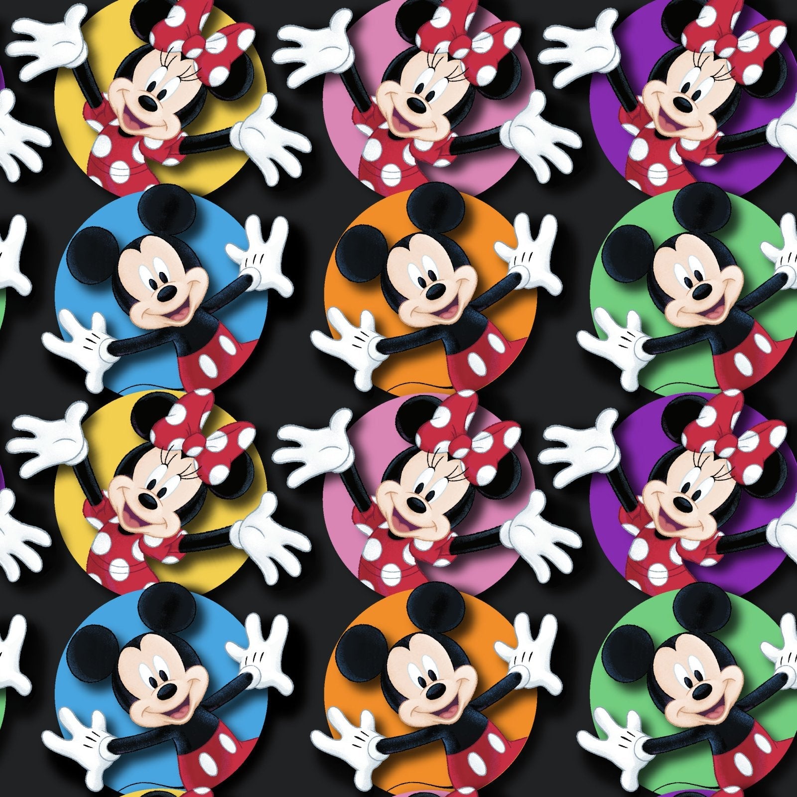 Mickey Mouse Fabric 80467 Disney Mickey and Minnie - Mary Jo Fabrics