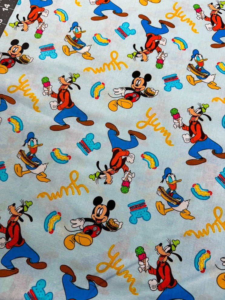 Mickey Mouse Goofy fabric 74457 Disney cotton fabric - Mary Jo Fabrics