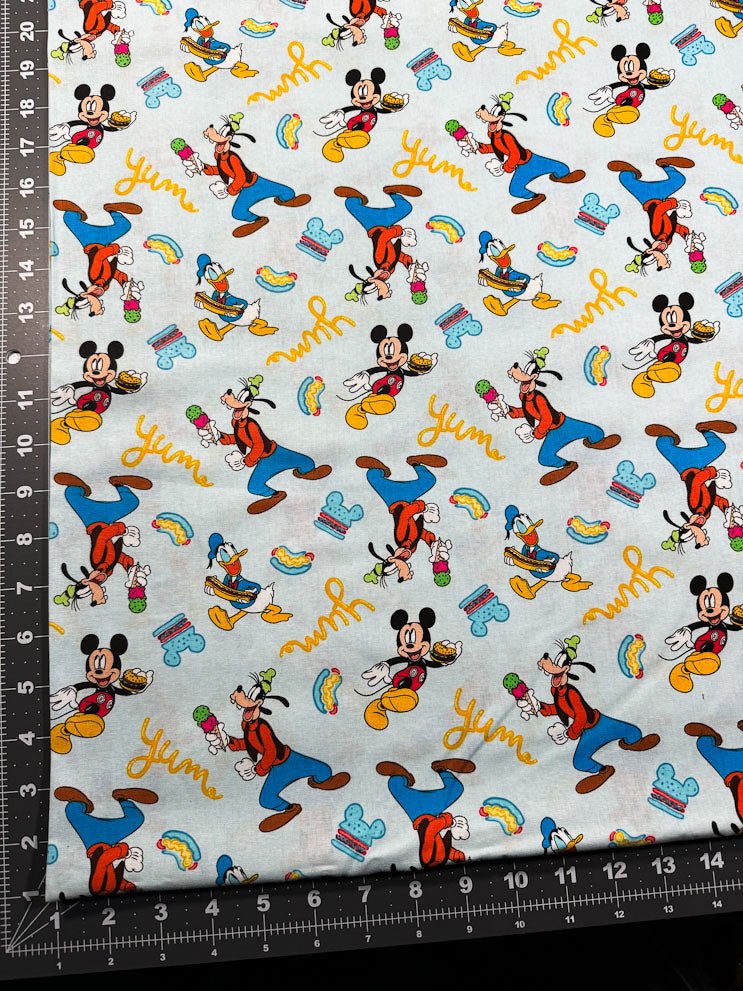 Mickey Mouse Goofy fabric 74457 Disney cotton fabric - Mary Jo Fabrics