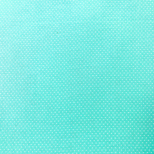Micro White Polka Dot Fabric 20707 Light Aqua - Mary Jo Fabrics