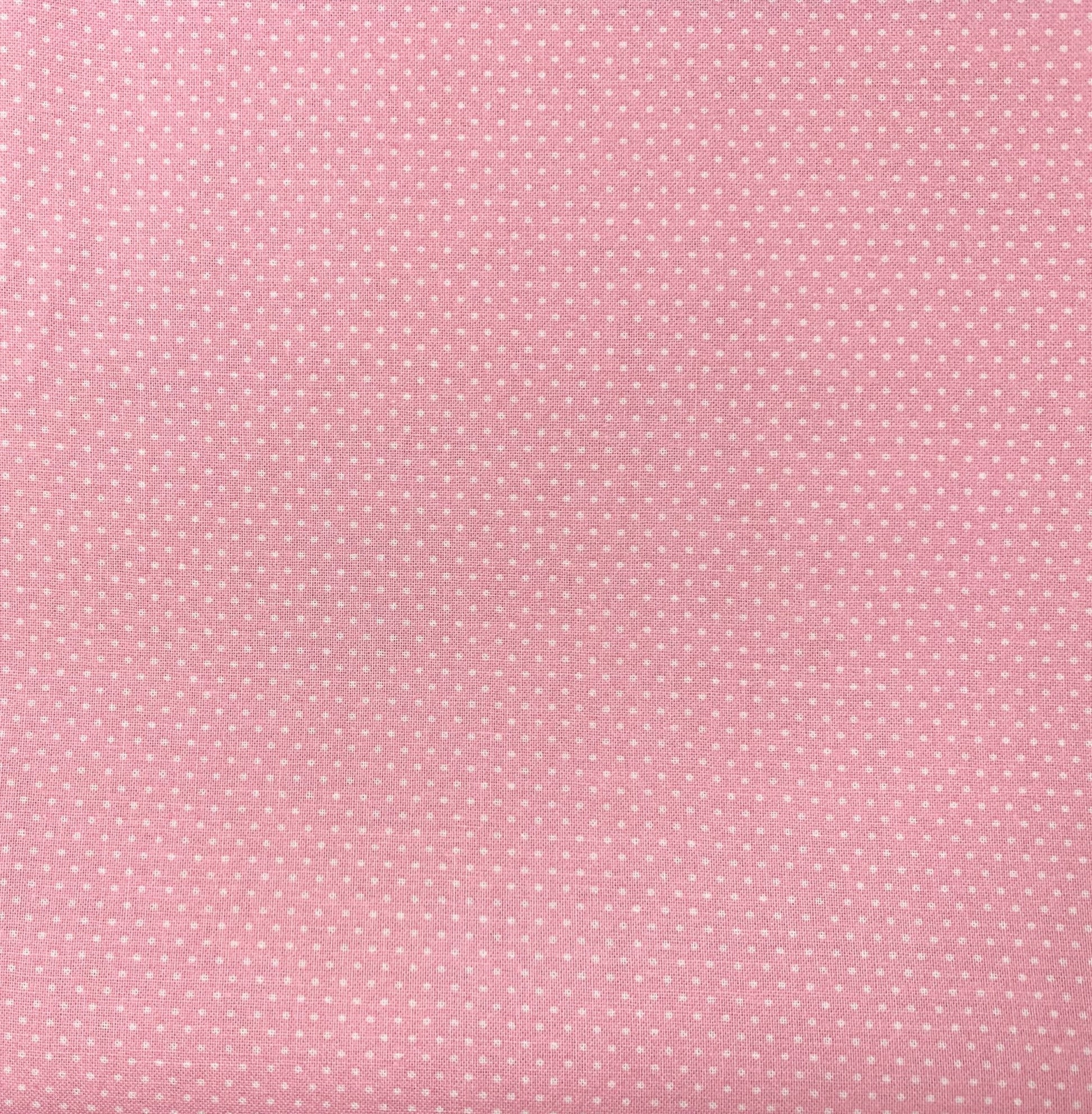 Micro White Polka Dot Fabric 20707 Light Pink - Mary Jo Fabrics