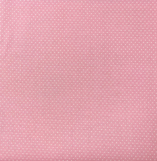 Micro White Polka Dot Fabric 20707 Light Pink - Mary Jo Fabrics