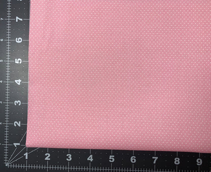 Micro White Polka Dot Fabric 20707 Light Pink - Mary Jo Fabrics