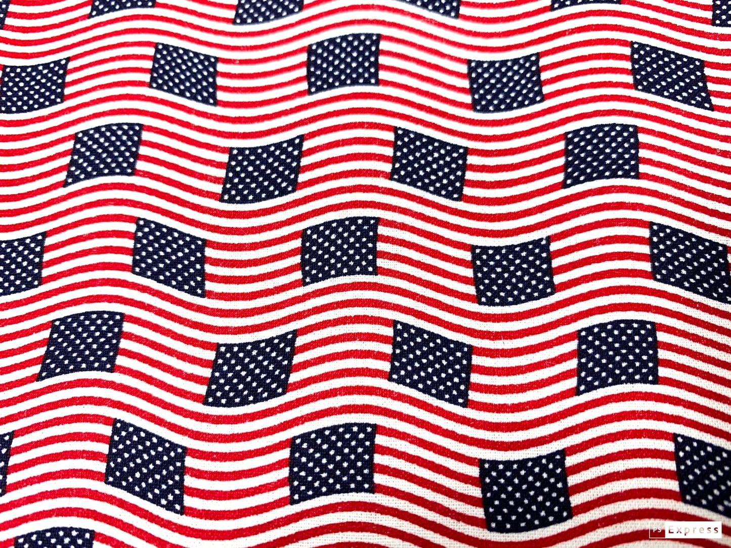 Mini American flag fabric USA fabric Patriotic fabric - Mary Jo Fabrics