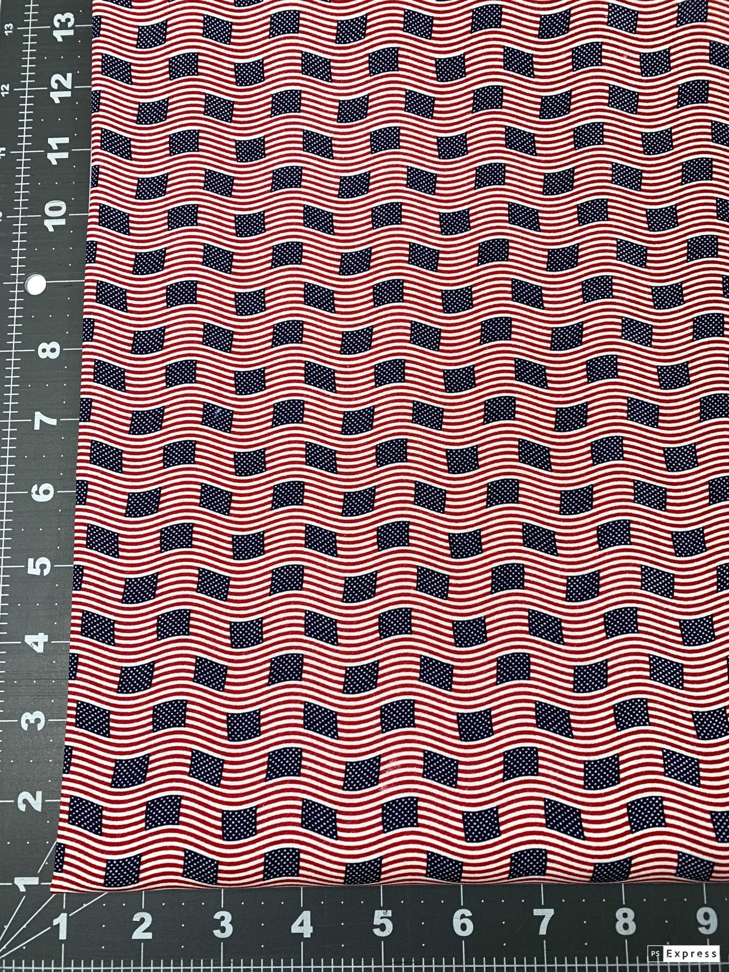 Mini American flag fabric USA fabric Patriotic fabric - Mary Jo Fabrics