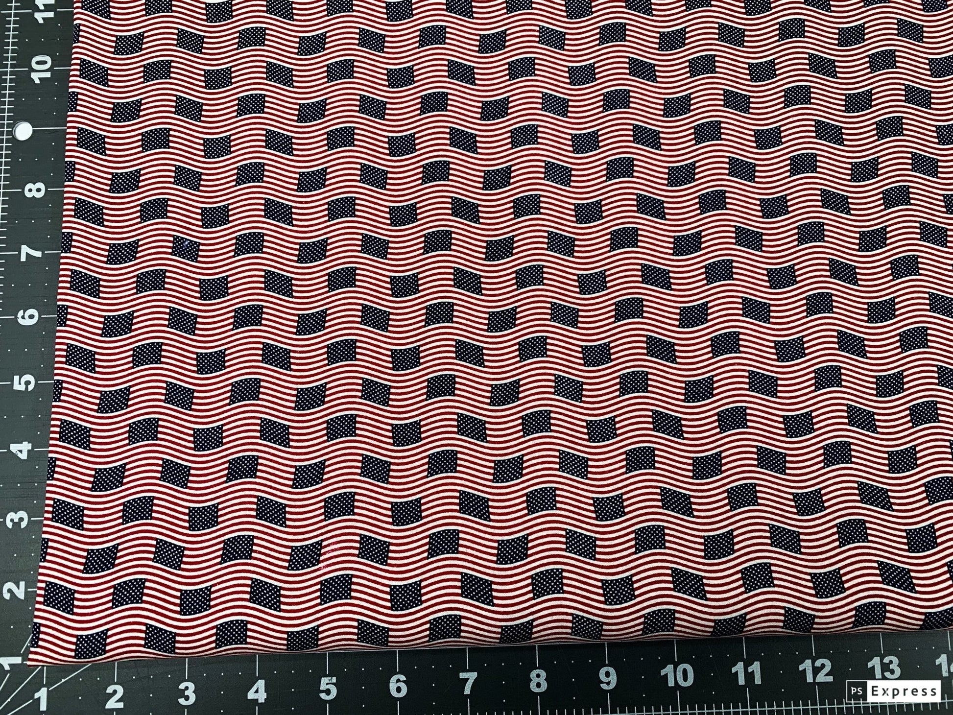 Mini American flag fabric USA fabric Patriotic fabric - Mary Jo Fabrics