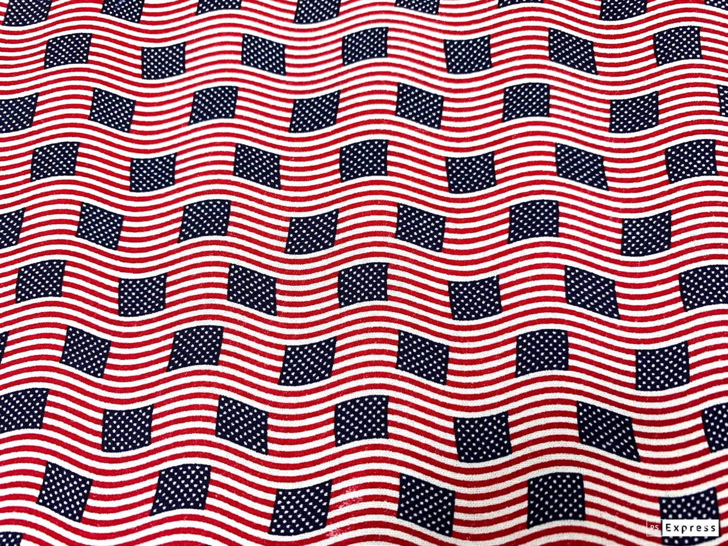 Mini American flag fabric USA fabric Patriotic fabric - Mary Jo Fabrics