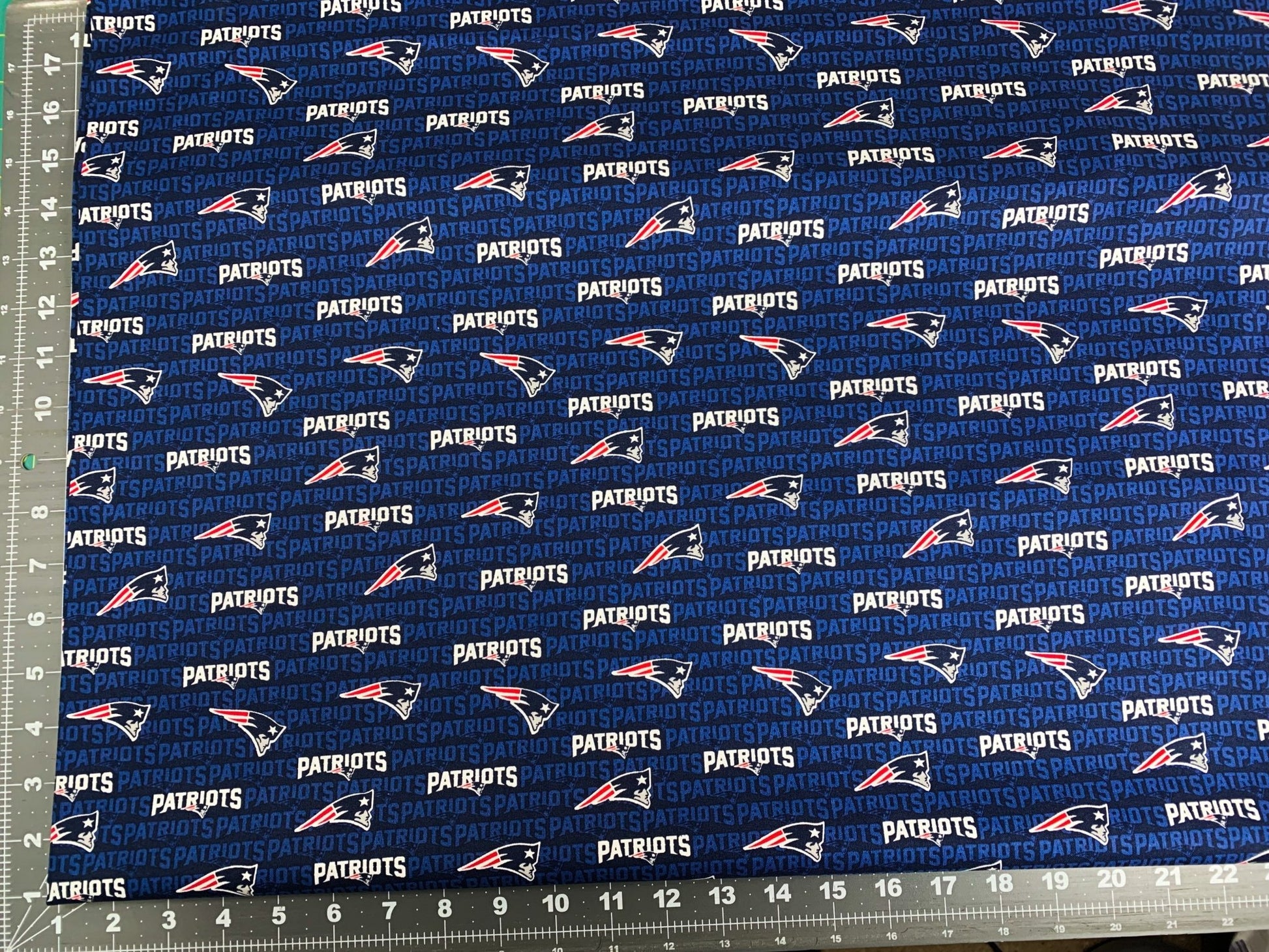 Mini New England Patriots fabric NFL fabric 14500 - D Mini Patriots fabric - Mary Jo Fabrics