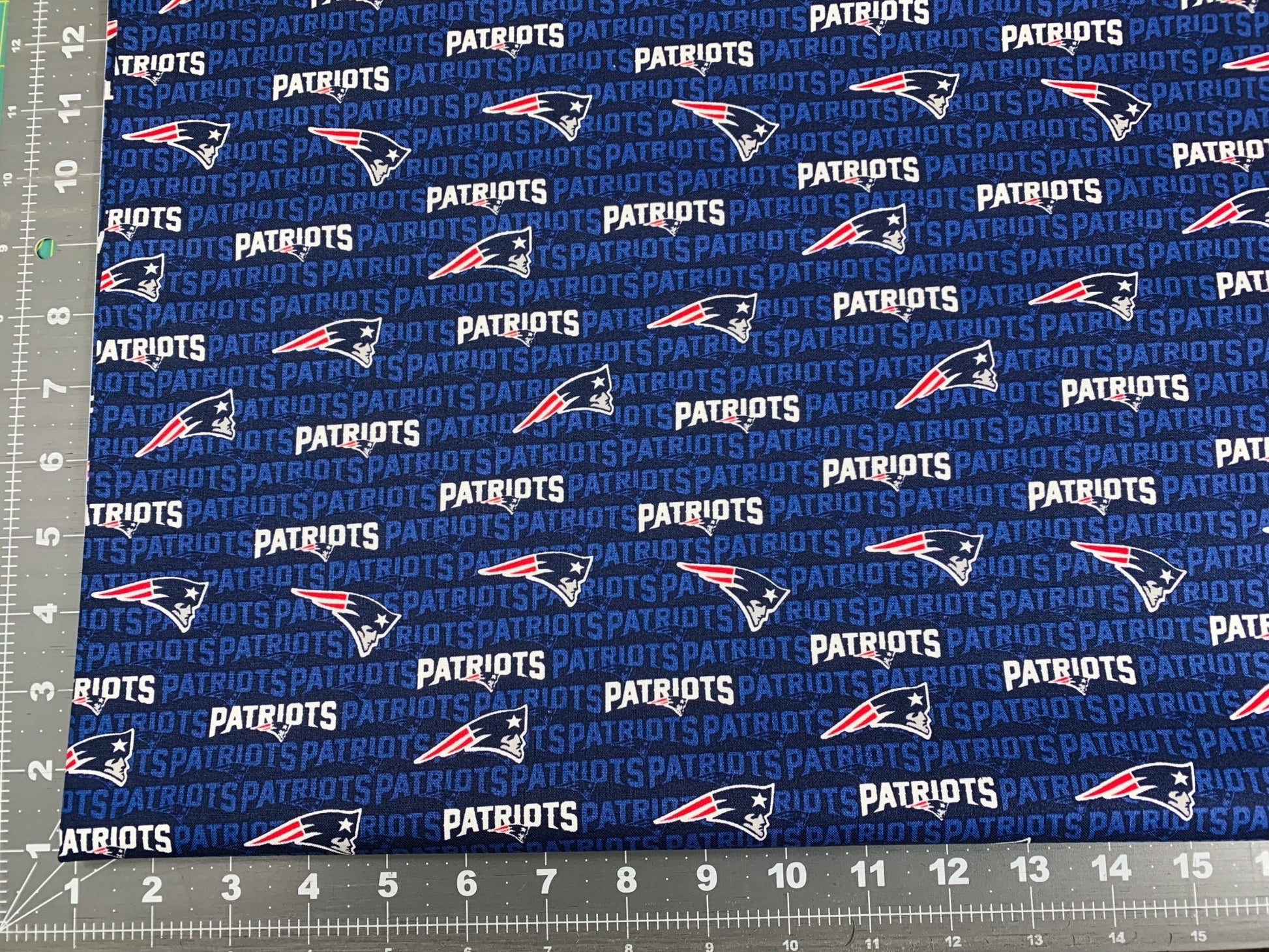 Mini New England Patriots fabric NFL fabric 14500 - D Mini Patriots fabric - Mary Jo Fabrics