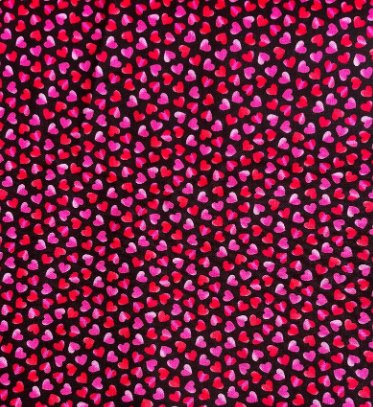 Mini Red & Pink hearts fabric C8496 little red heart fabric - Mary Jo Fabrics