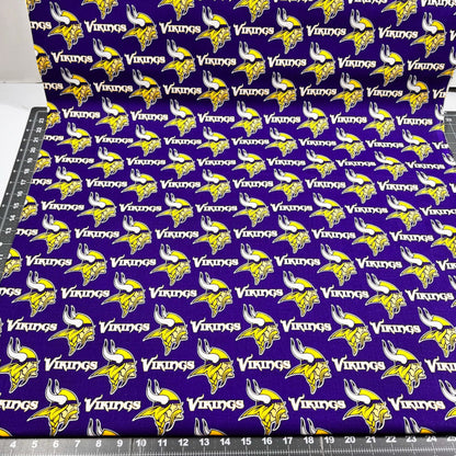 Minnesota Vikings Fabric 6456D NFL Cotton Fabric - Mary Jo Fabrics