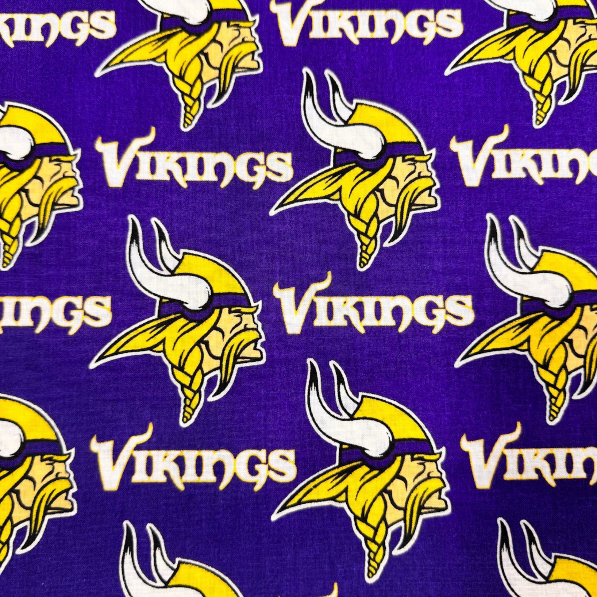 Minnesota Vikings Fabric 6456D NFL Cotton Fabric - Mary Jo Fabrics