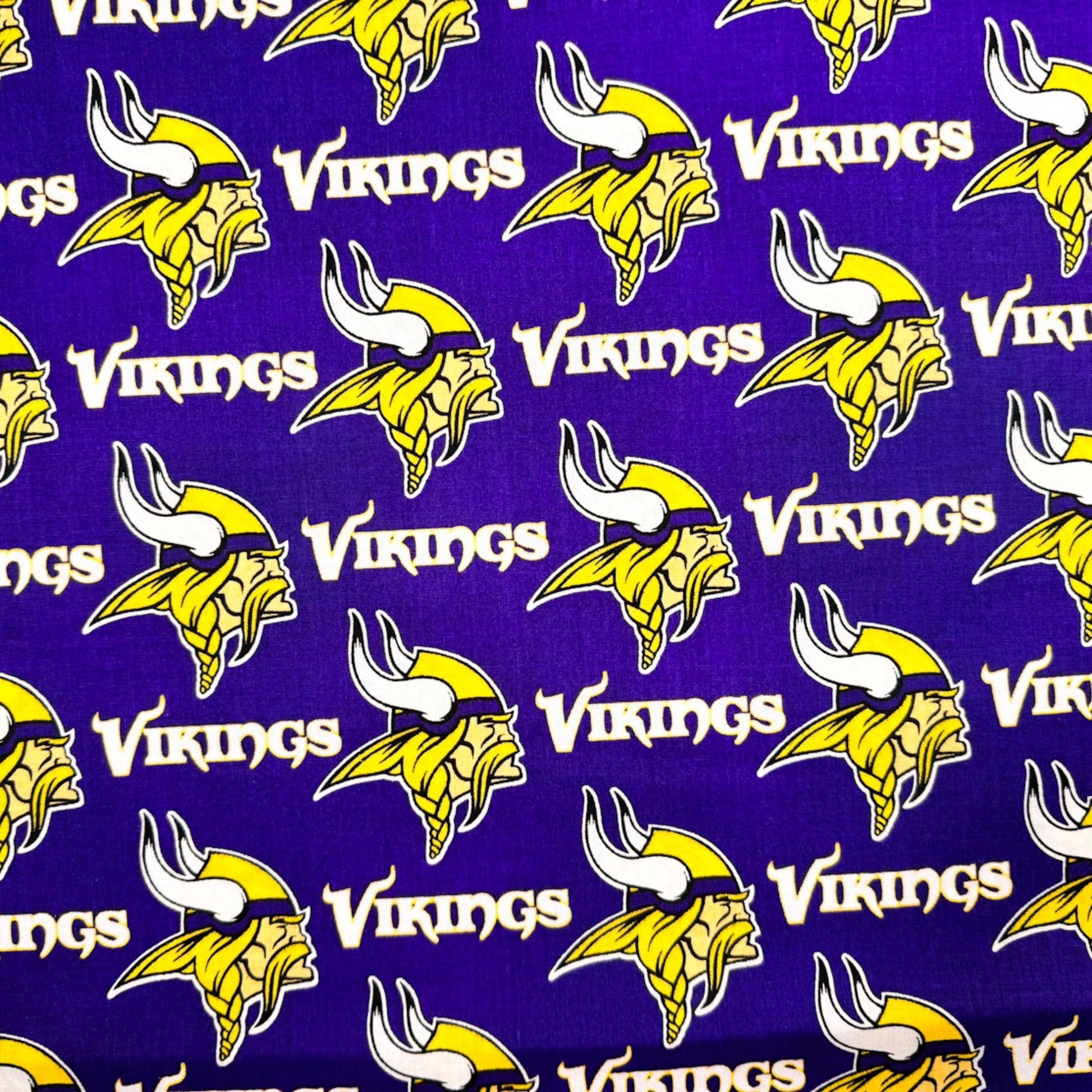 Minnesota Vikings Fabric 6456D NFL Cotton Fabric - Mary Jo Fabrics