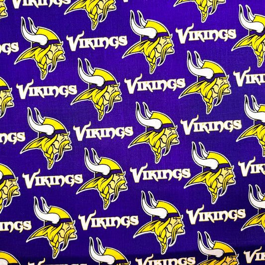 Minnesota Vikings Fabric 6456D NFL Cotton Fabric - Mary Jo Fabrics
