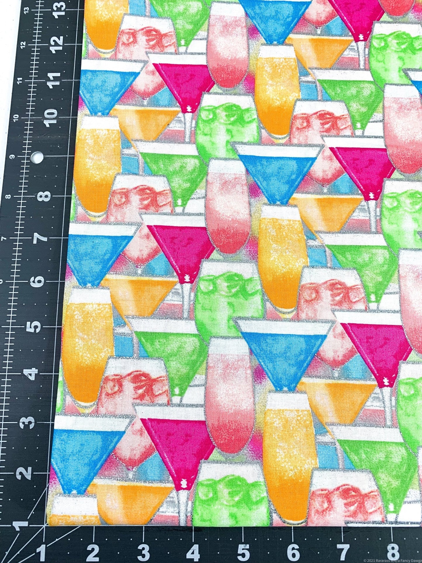 Mixology Mixed drink fabric 18019 cosmos cocktail fabric - Mary Jo Fabrics