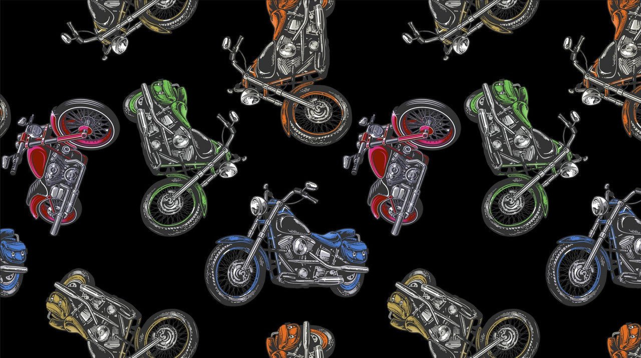 Motorcycle Cotton fabric 3986 Coast to Coast - Mary Jo Fabrics