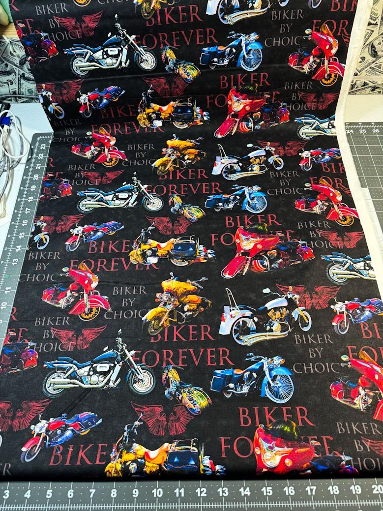 Motorcycle fabric 3765 Biker by Choice - Mary Jo Fabrics