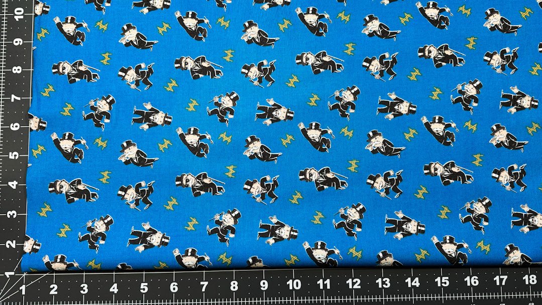 Mr Monopoly fabric Hasbro fabric - Mary Jo Fabrics