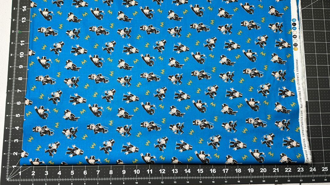 Mr Monopoly fabric Hasbro fabric - Mary Jo Fabrics