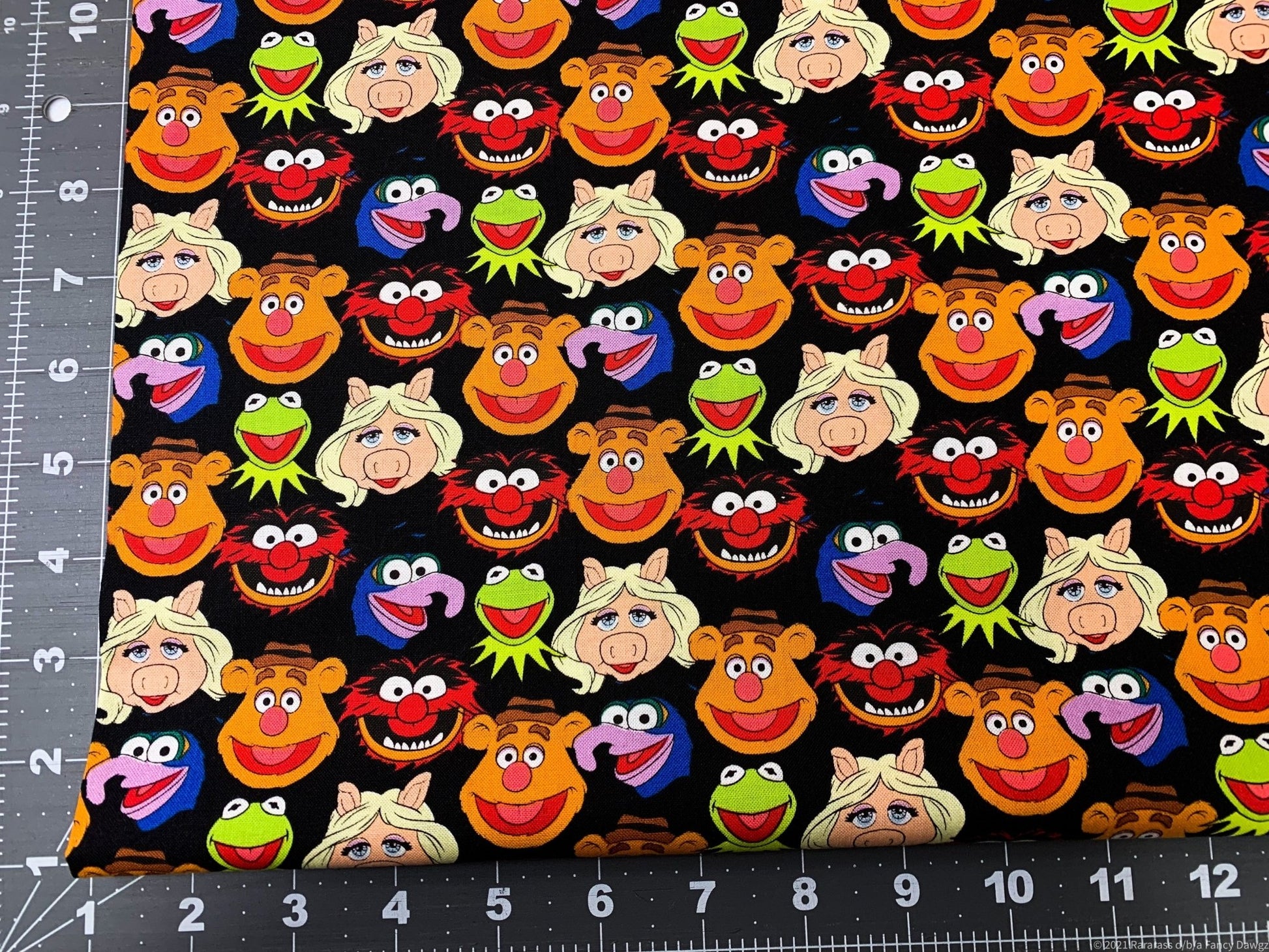 Muppets fabric Miss Piggy Kermit fabric - Mary Jo Fabrics