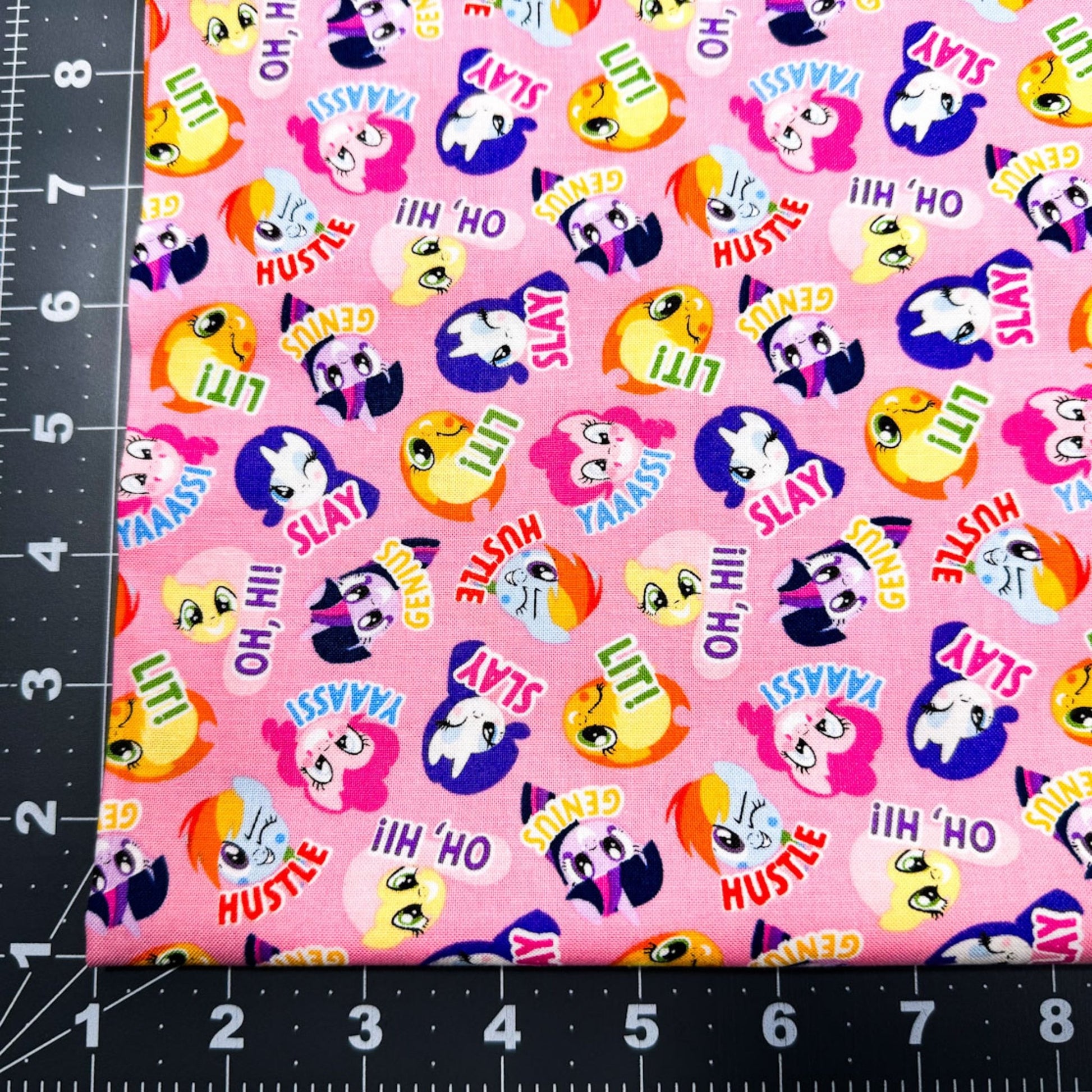 My Little Pony fabric Slay Rainbow Dash Pinkie Pie Cotton Fabric - Mary Jo Fabrics