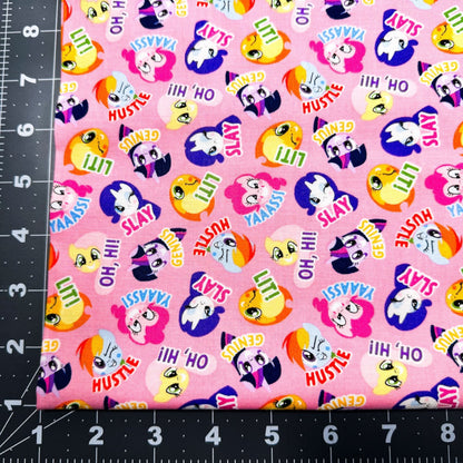 My Little Pony fabric Slay Rainbow Dash Pinkie Pie Cotton Fabric - Mary Jo Fabrics