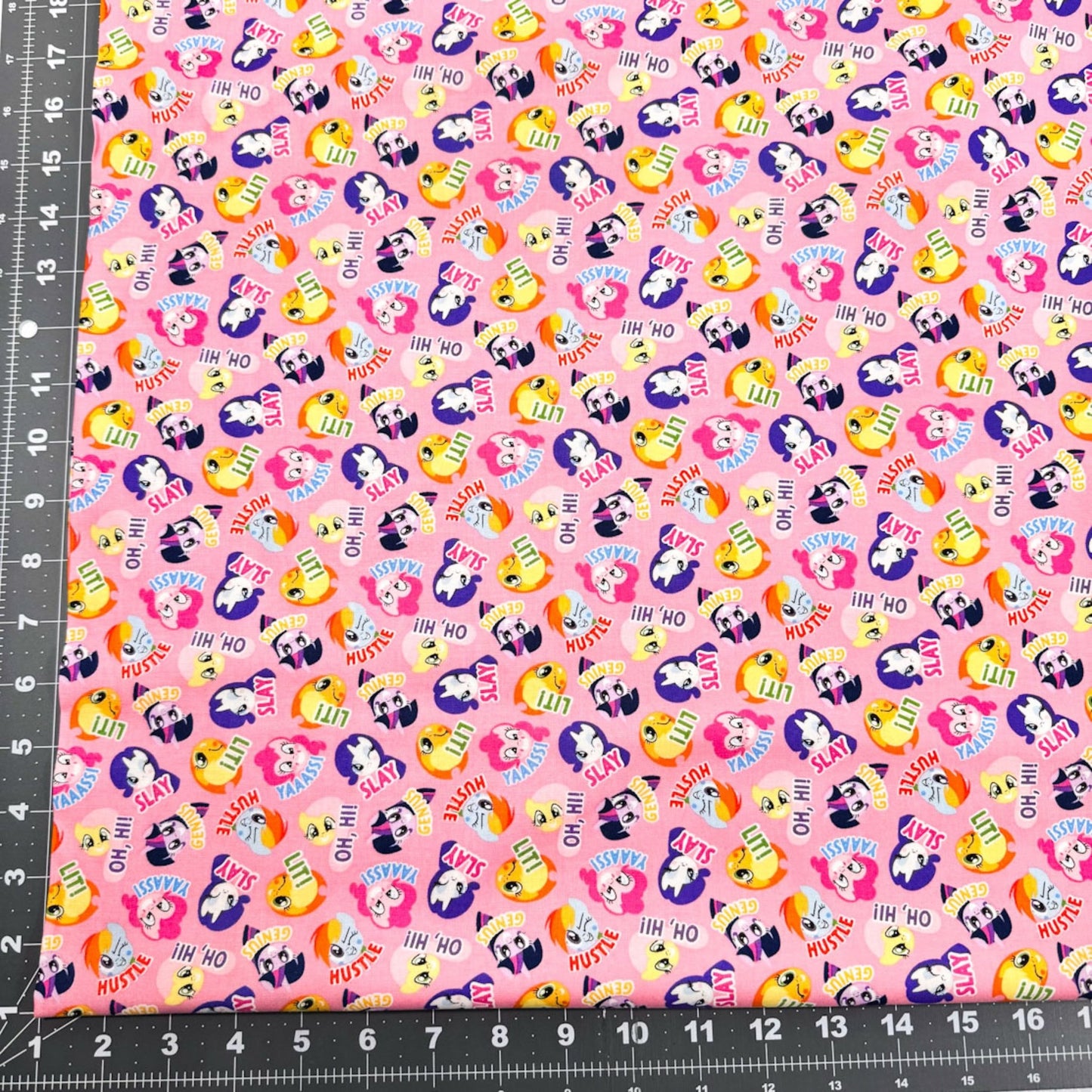 My Little Pony fabric Slay Rainbow Dash Pinkie Pie Cotton Fabric - Mary Jo Fabrics