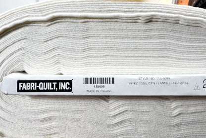 Natural FLANNEL 158 - 099 Solid Natural Rag Quilt Flannel - Mary Jo Fabrics