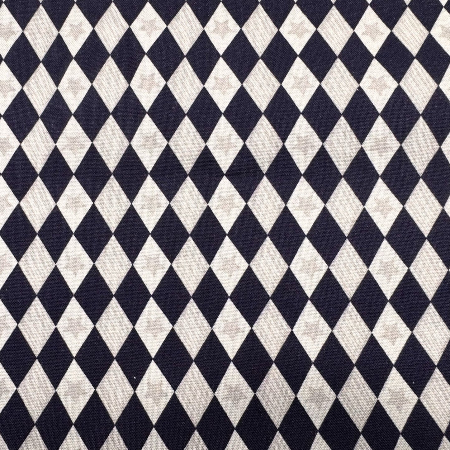 Navy Blue diamond fabric 29180306 Silver Star - Mary Jo Fabrics