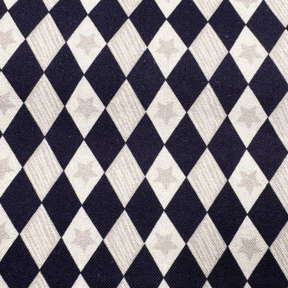 Navy Blue diamond fabric 29180306 Silver Star - Mary Jo Fabrics