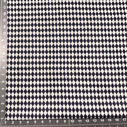 Navy Blue diamond fabric 29180306 Silver Star - Mary Jo Fabrics