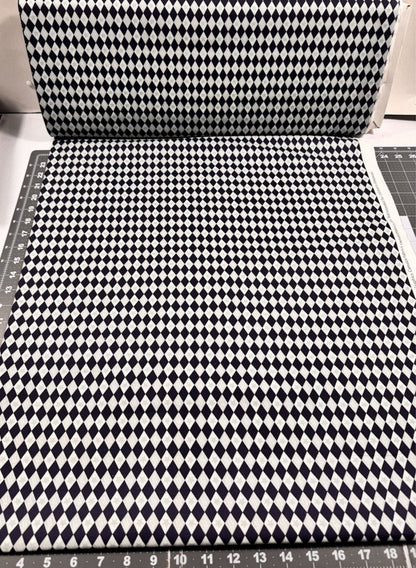 Navy Blue diamond fabric 29180306 Silver Star - Mary Jo Fabrics