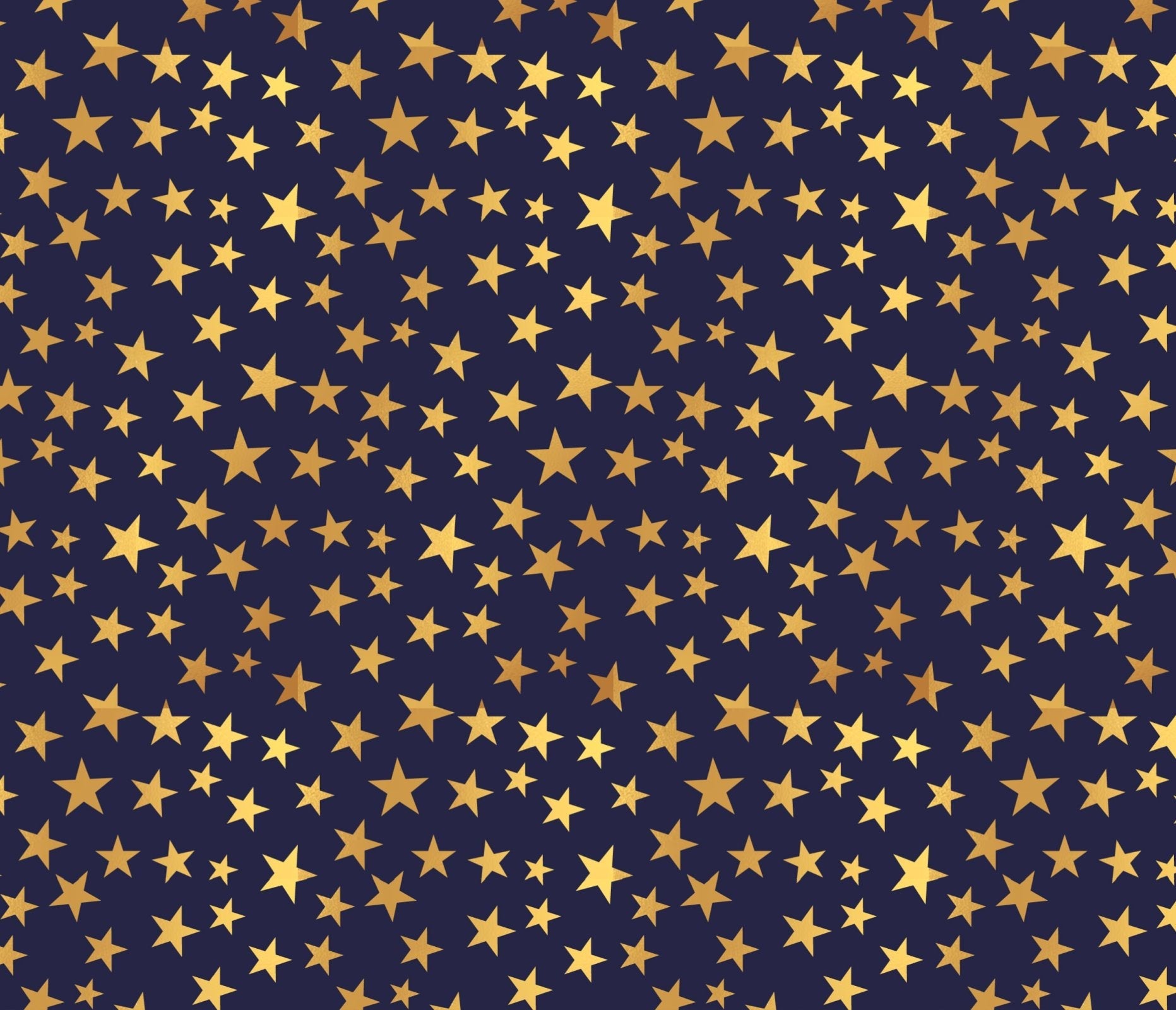 Navy Blue Gold Star USA fabric DX-9264-6C-6 Ditsy Star patriotic - Mary Jo Fabrics