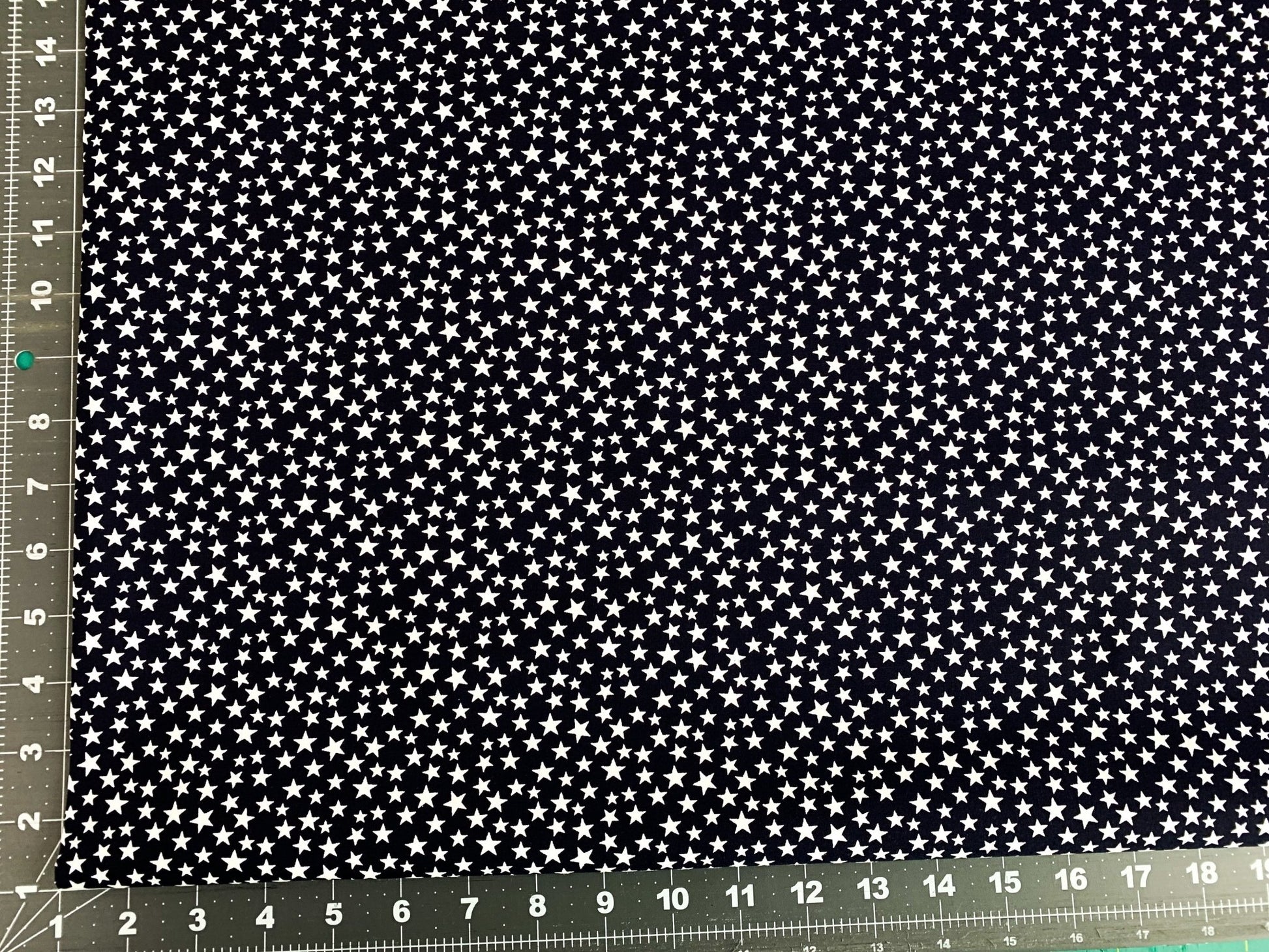 Navy Blue White Star USA fabric 48488 Made in the USA - Mary Jo Fabrics