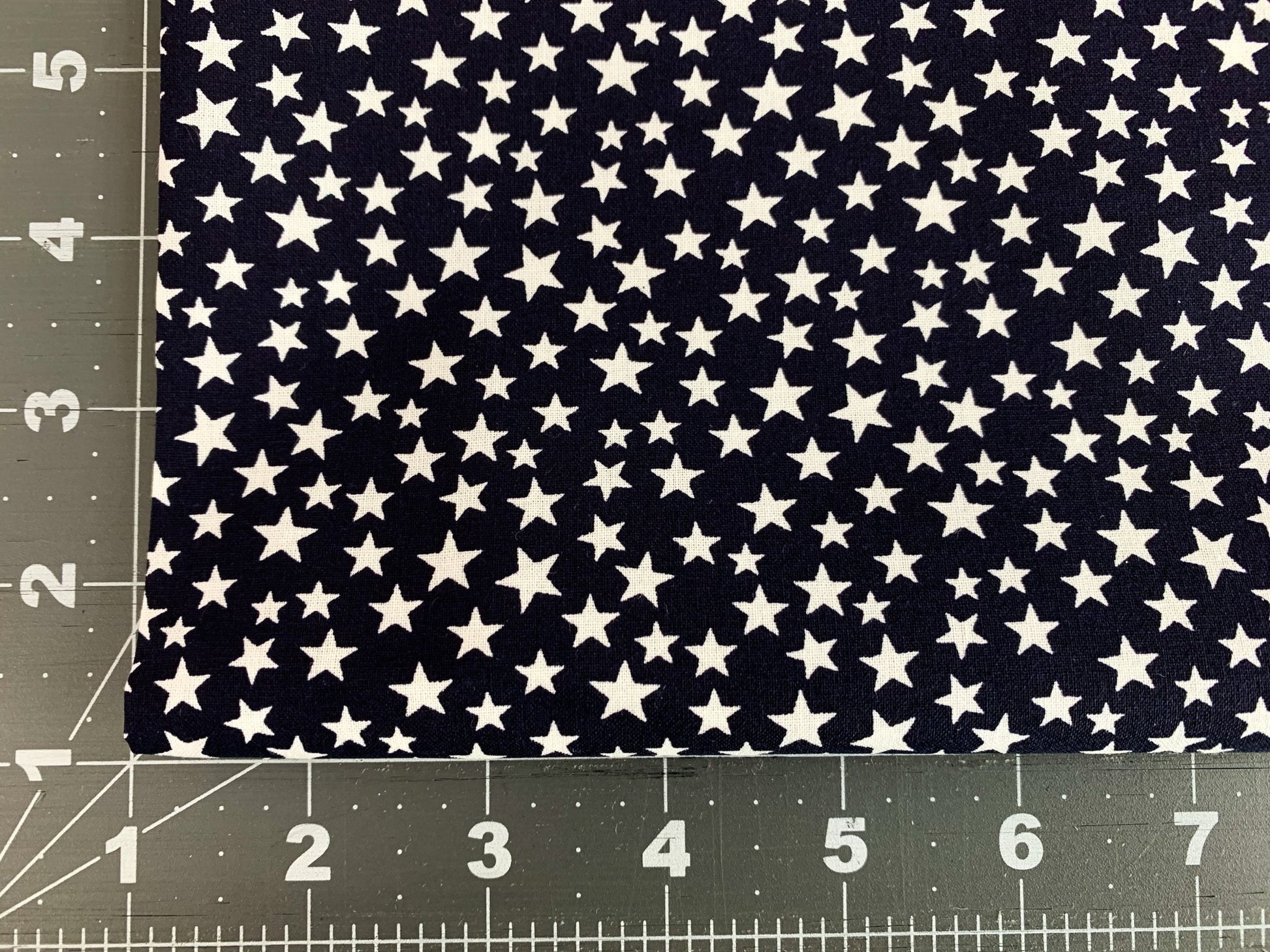 Navy Blue White Star USA fabric 48488 Made in the USA - Mary Jo Fabrics