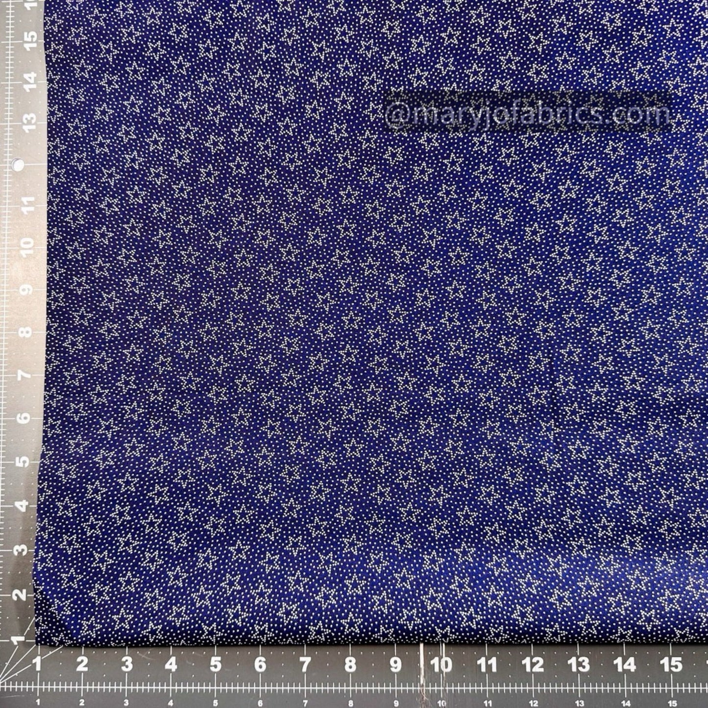 Navy Star Cotton Fabric 37414 Made in the USA - Mary Jo Fabrics