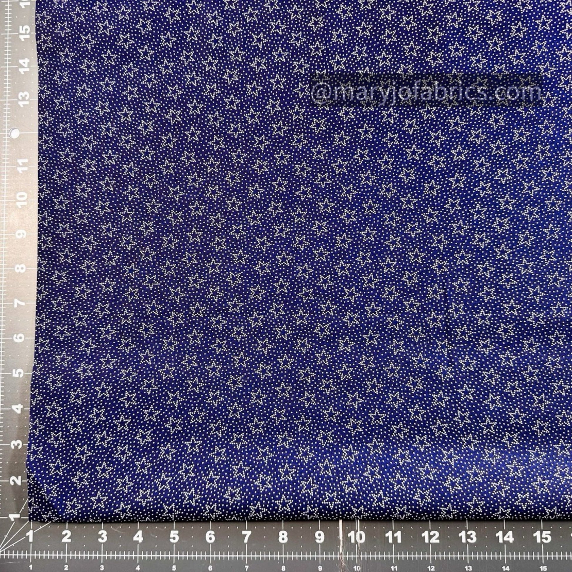 Navy Star Cotton Fabric 37414 Made in the USA - Mary Jo Fabrics