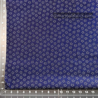 Navy Star Cotton Fabric 37414 Made in the USA - Mary Jo Fabrics