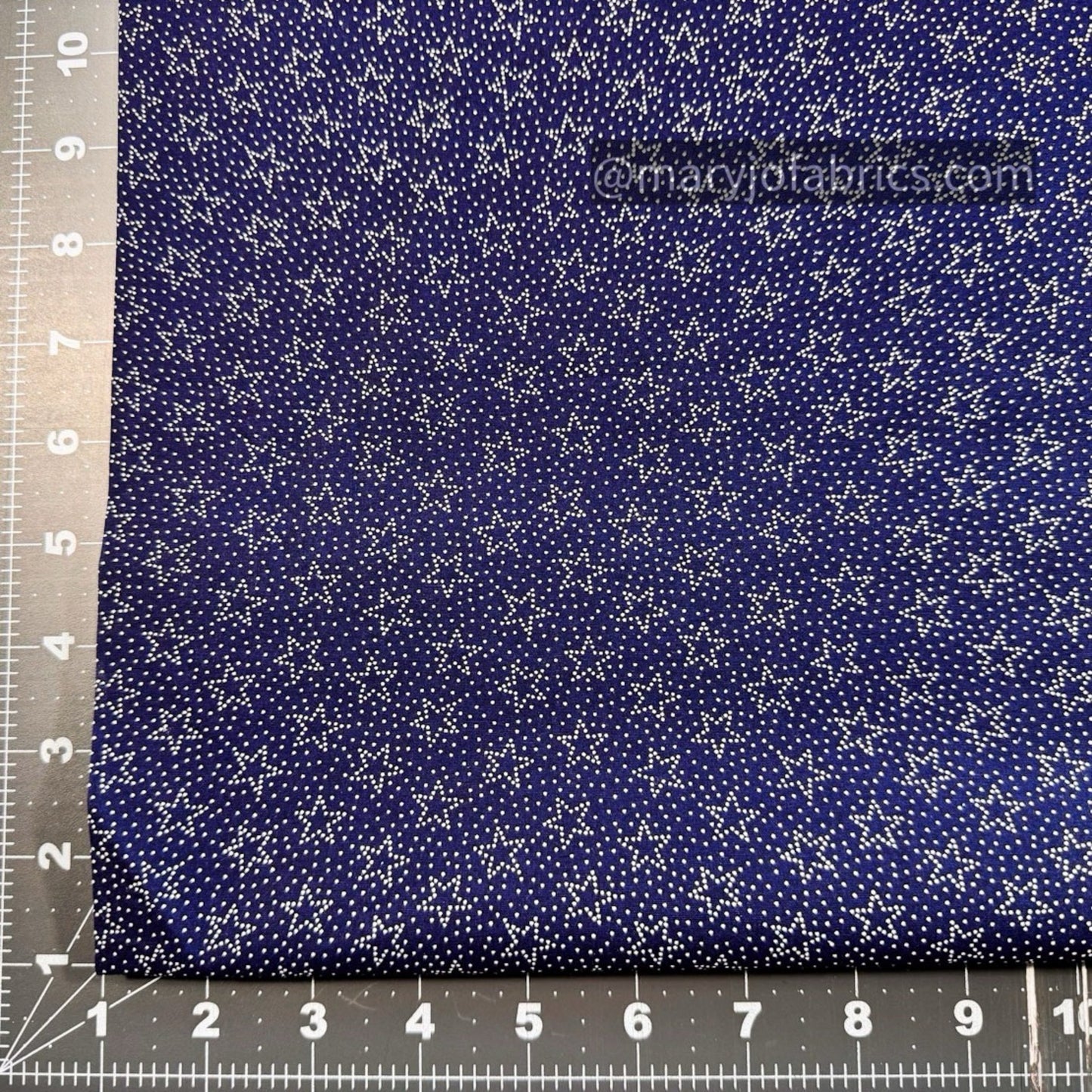Navy Star Cotton Fabric 37414 Made in the USA - Mary Jo Fabrics